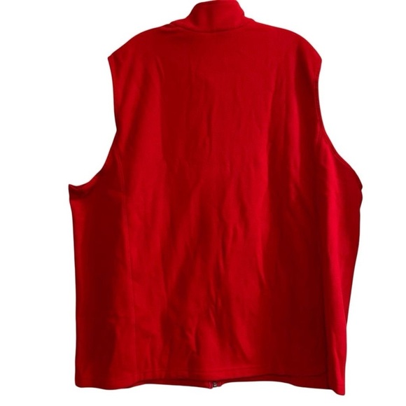 Lands' End Women's Plus 3X Red Fleece Vest Full Zip Sleeveless New - Picture 5 of 8